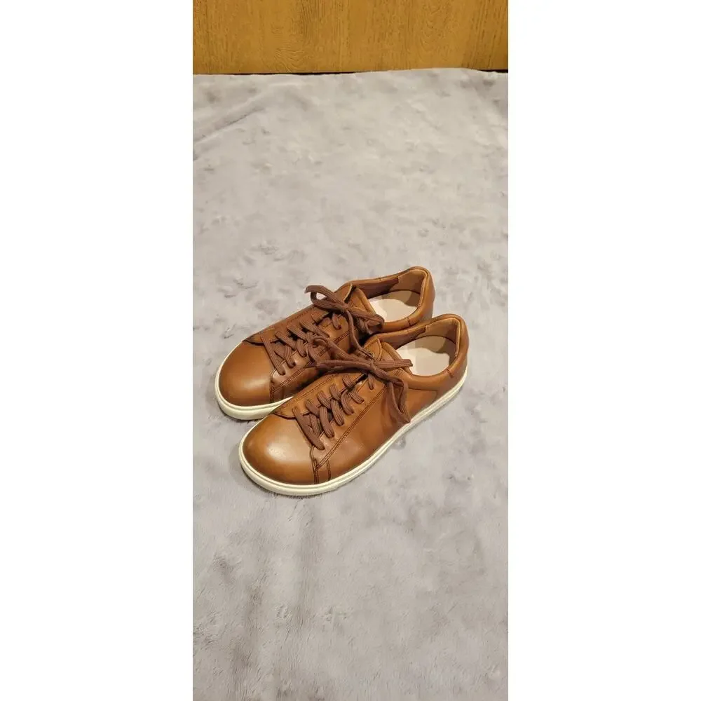 Birkenstock Bend Low Cognac Leather Sneakers Womens EU 39 US 8-8.5 German - Picture 2 of 6